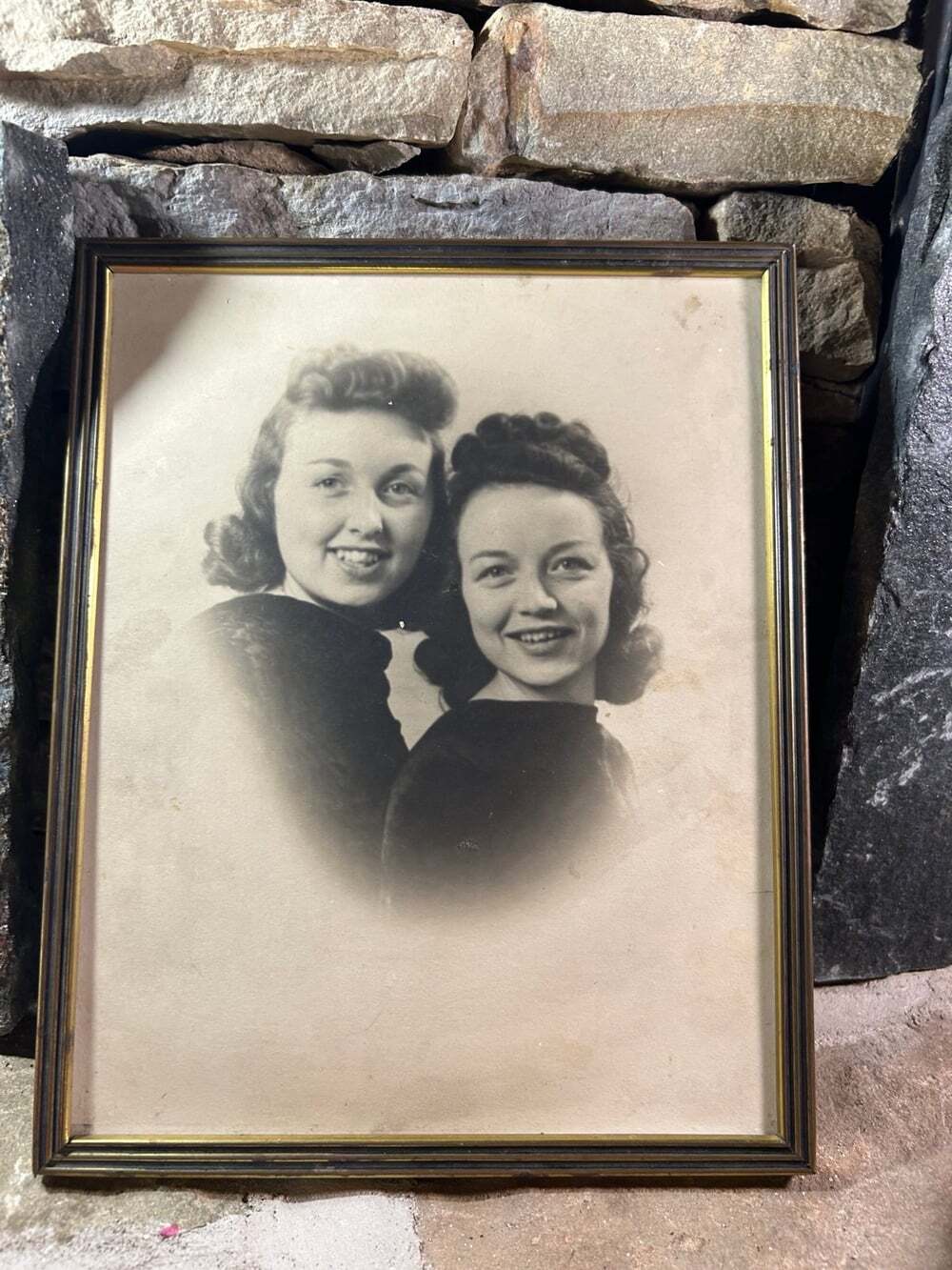 1940’s Photo of 2 Eaton Girls Ephemera  girls with classic style hair !